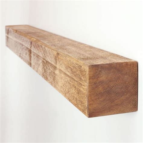 Our rustic 4x4 Floating Shelves are built from 4 inch thick timber and ...