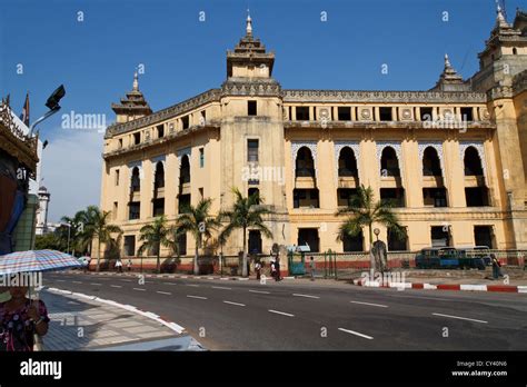 Typical Street View in Rangoon, Myanmar Stock Photo - Alamy