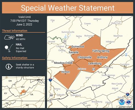 NWS Blacksburg on Twitter: "A special weather statement has been issued ...