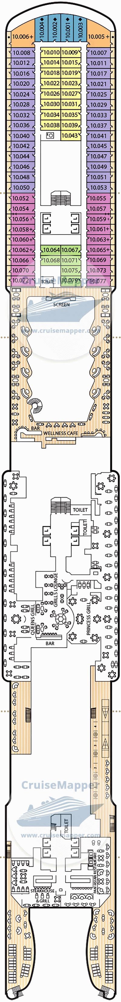 Queen Anne Cruise Ship Deck Plan