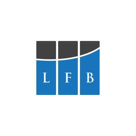 LFB letter logo design on WHITE background. LFB creative initials letter logo concept. LFB ...