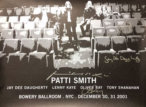 Patti Smith at Bowery Ballroom (12-30-2001) — The Mckenzie Tapes