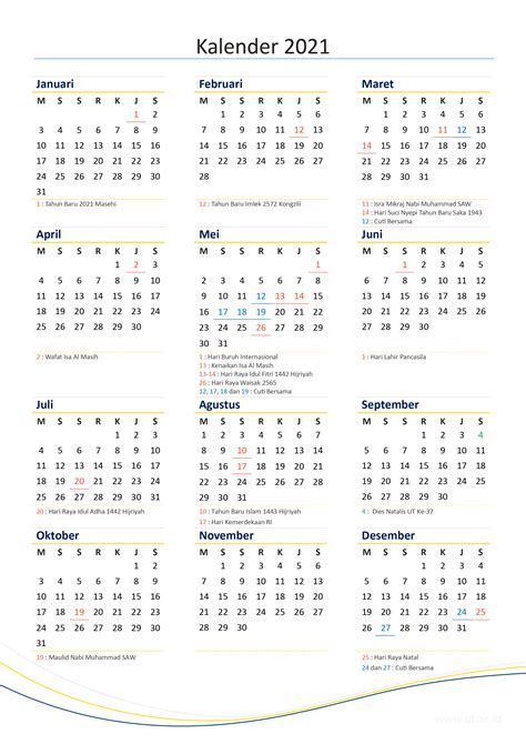 Download Kalender 2021 Indonesia – newstempo