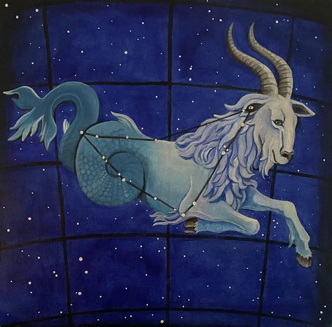 Capricorn Constellation Painting by Ashley Gauffin Grant - Fine Art America