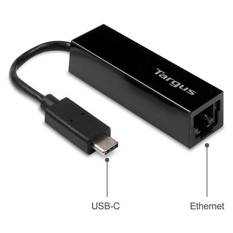 USB-C to Gigabit Ethernet Adapter - Black