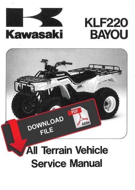 Kawasaki 1997 Bayou 220 Service Manual PDF Download - Kawasaki Manual PDF Download