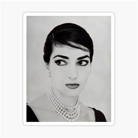 "Maria Callas Portrait" Sticker for Sale by cbianco | Redbubble