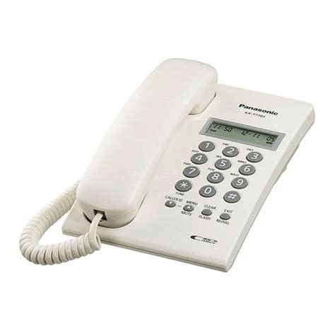 Buy Panasonic Corded Landline Phone With Caller ID, White, KX-T7703X Online at Special Price in ...