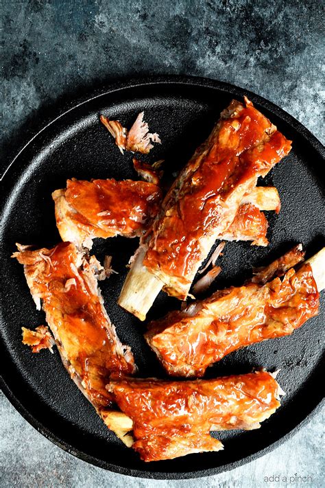 Easy Slow Cooker Ribs Recipe - Add a Pinch