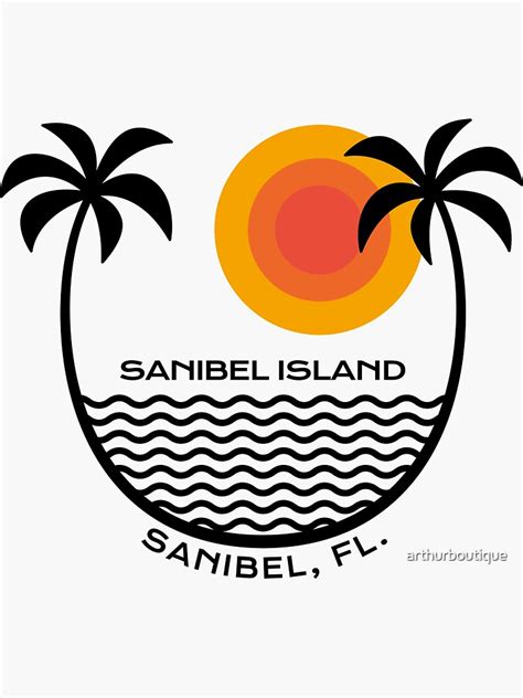"Sanibel Island Beach - Sanibel Island Florida FL" Sticker for Sale by arthurboutique | Redbubble