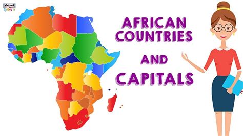 Africa Map With Capitals : Vector Map Africa Continent Countries ...