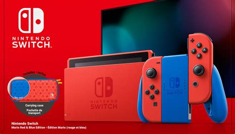 Nintendo Switch 32GB Console v2 - Mario Red & Blue Special Edition (NS ...