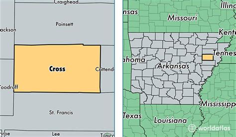 Cross County, Arkansas / Map of Cross County, AR / Where is Cross County?