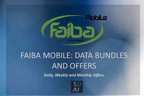 Faiba mobile Data Bundles JTL - Offers, deals and how to buy - Saidia