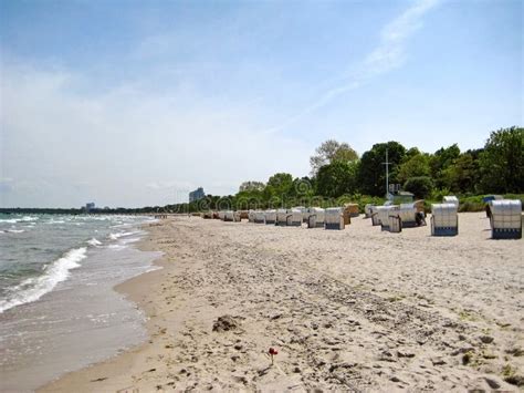 Beach in Timmendorfer Strand, Baltic Sea, Germany Stock Image - Image ...