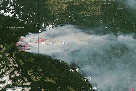 Canadian Wildfires Satellite View