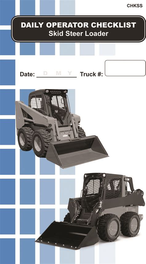 Skid Steer Daily Checklist Caddy - First Quality Forklift Training LLC