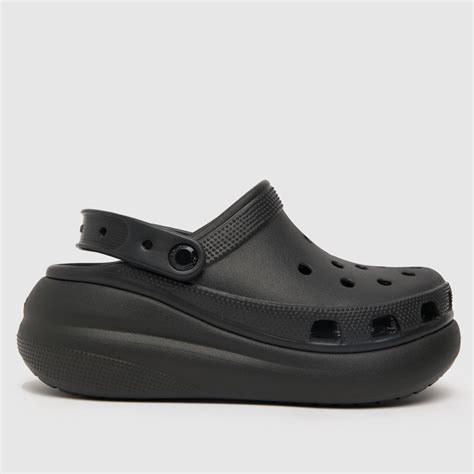 Crocs Black Classic Crush Clog Sandals - ShoeFreak