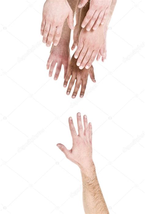 Hand reaching out for help — Stock Photo © gemenacom #3182916