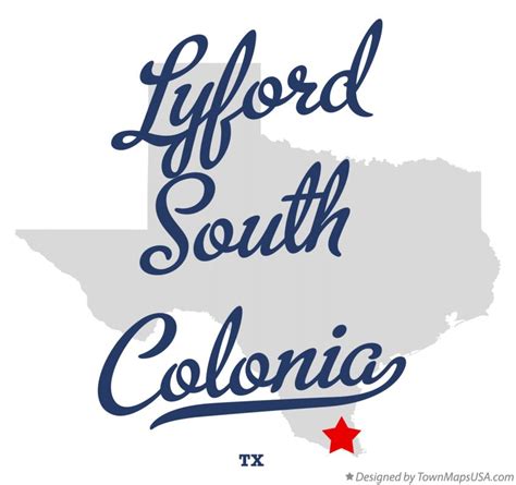 Map of Lyford South Colonia, TX, Texas