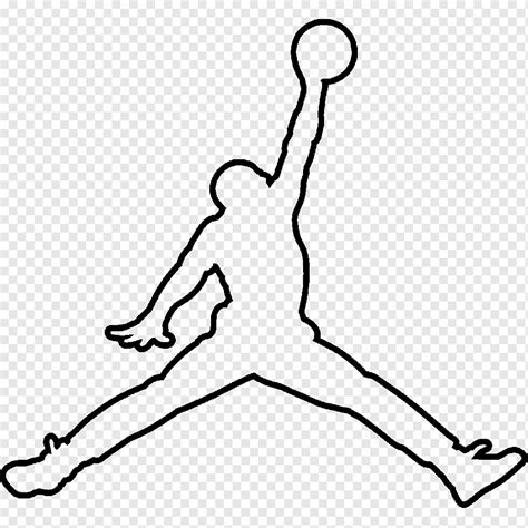 Jumpman Air Jordan Logo Çizim, nike, beyaz, Metin, el png | PNGWing