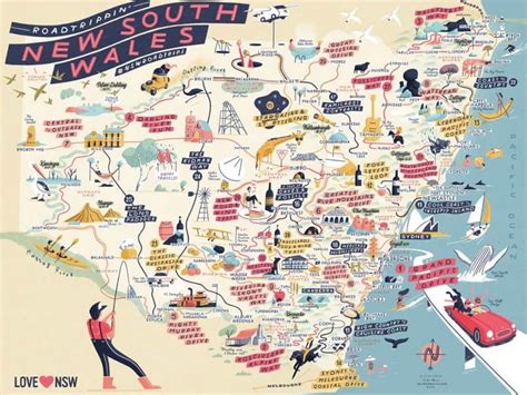 Map of NSW's Best Road Trips