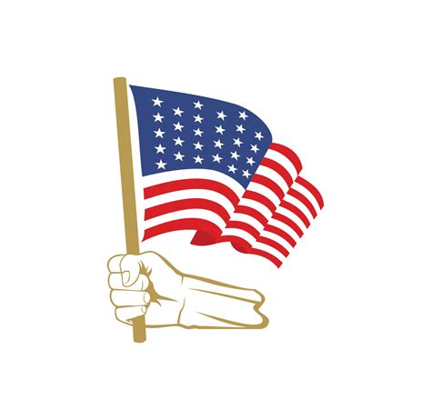 A hand holding american flag design 2511138 Vector Art at Vecteezy