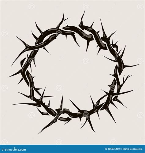 Crown Of Thorns Vector Illustration | CartoonDealer.com #3979213