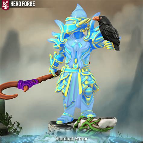 My stardust armor in hero forge :D : r/Terraria