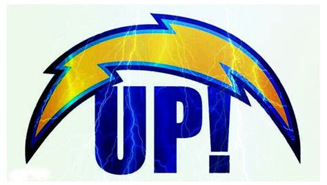 San Diego Chargers Lightning Bolt Clipart Image