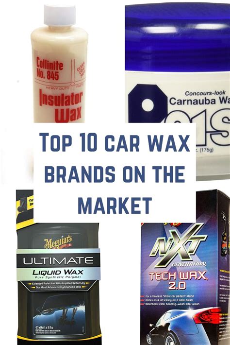 Top 10 Car Wax Brands On The Market | Car wax, Wax, Carnauba wax