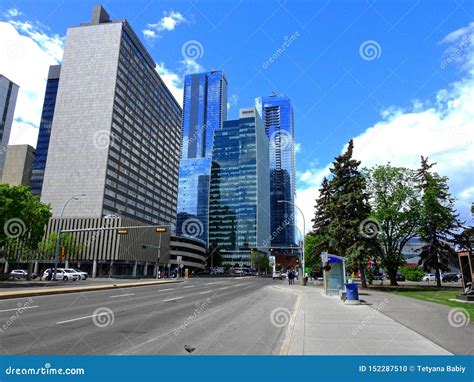 Skyscrapers of Downtown Edmonton, Alberta, Canada Stock Photo - Image of residential, modern ...