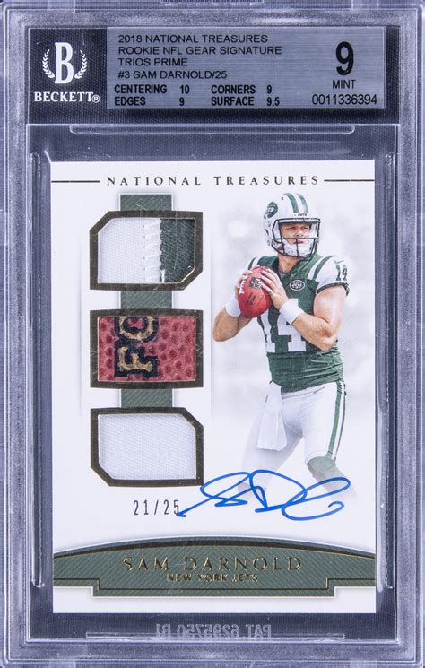 Lot Detail - 2018 Panini National Treasures Rookie NFL Gear Signatures ...