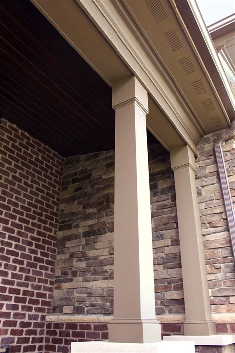 27+ front porch stone column wrap Pvc column wrapsan extensive ...