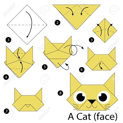 Relaterad bild | Origami cat instructions, Origami cat, Origami easy