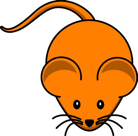 Orange Mouse Clip Art at Clker.com - vector clip art online, royalty free & public domain