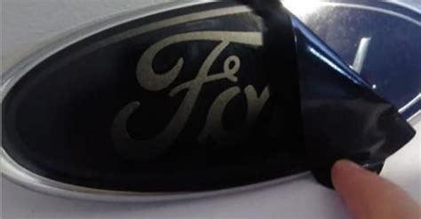 Ford Emblem Overlay Black