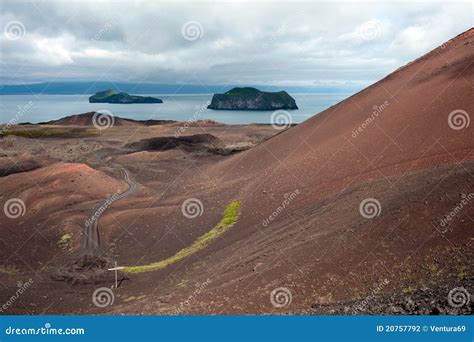 Eldfell Volcano on Heimaey Island Stock Photo - Image of panorama, islands: 20757792