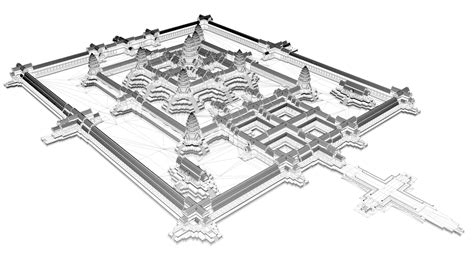 Angkor Wat 3D Model $199 - .obj .fbx .3ds .blend .c4d .vue .dae - Free3D