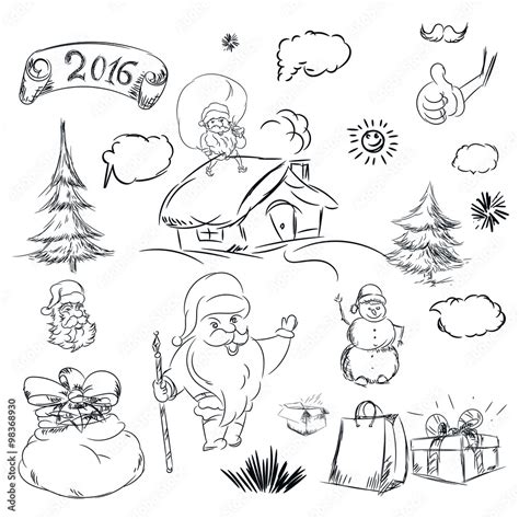 Christmas Tree Pencil Sketch