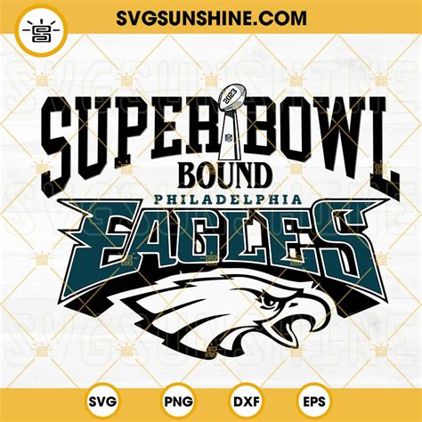 Super Bowl Bound Philadelphia Eagles SVG, Super Bowl 2023 Champions SVG ...