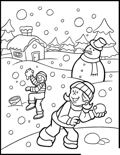 Seasons Coloring Pages