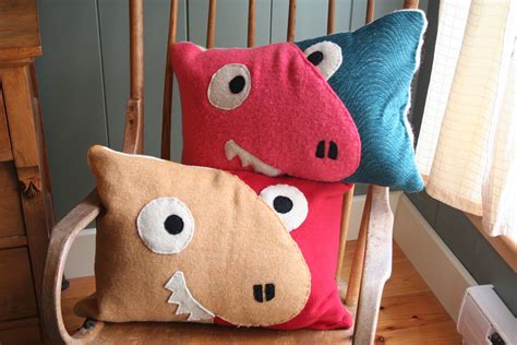 Dinosaur Duo Pillows | Handmade pillows, Pillows, Throw pillows