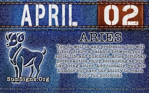 April 2 Zodiac Horoscope Birthday Personality - SunSigns.Org