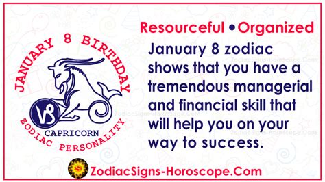 January 8 Zodiac (Capricorn) Horoscope Birthday Personality and Lucky ...