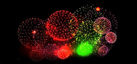 Colorful Fireworks Animated GIF