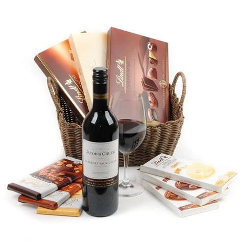 Lindt Chocolate & Cabernet | SendGiftBasket – Delivering Gifts Across ...