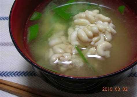 Cod Milt (shirako or tachi) Miso Soup - Including how to prep the milt Recipe by cookpad.japan ...