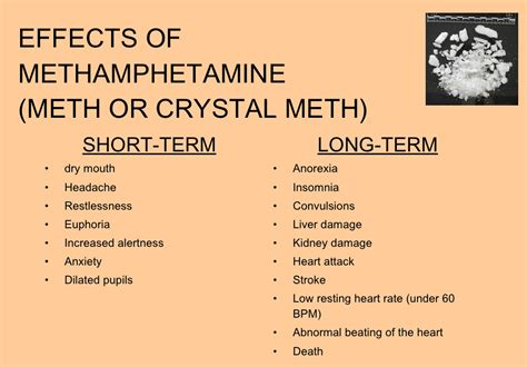 Short Term And Long Term Effects Of Meth