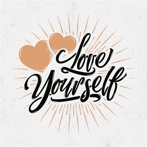 Love Yourself Typography 231052 Vector Art at Vecteezy